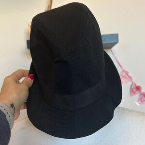 Divided Black Fedora Hat